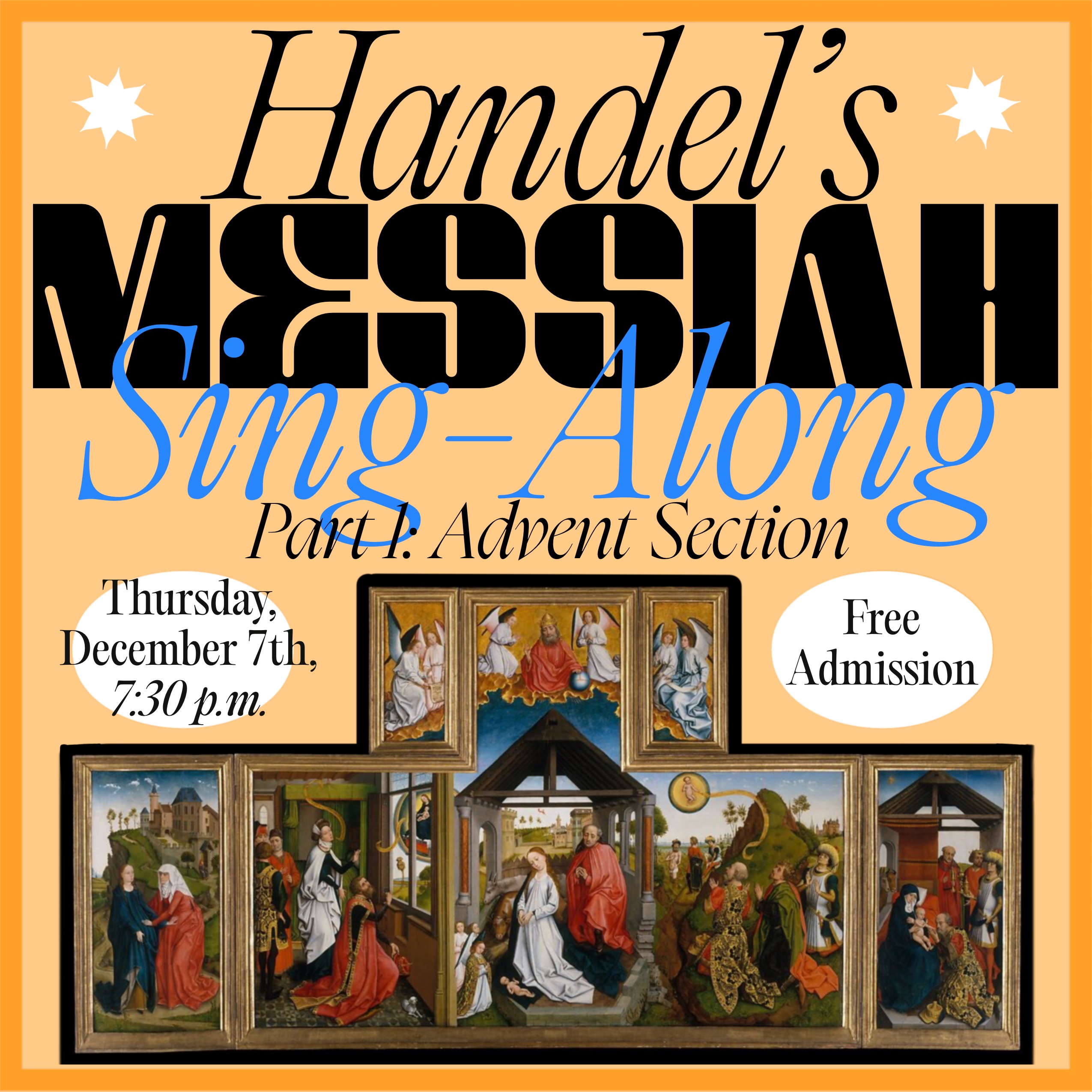 Messiah SingAlong! 730pm Thurs. Dec 7 St. Augustine bytheSea