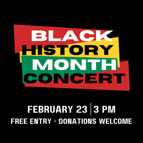 Black History Month Concert, Sun Feb 23, 3pm 